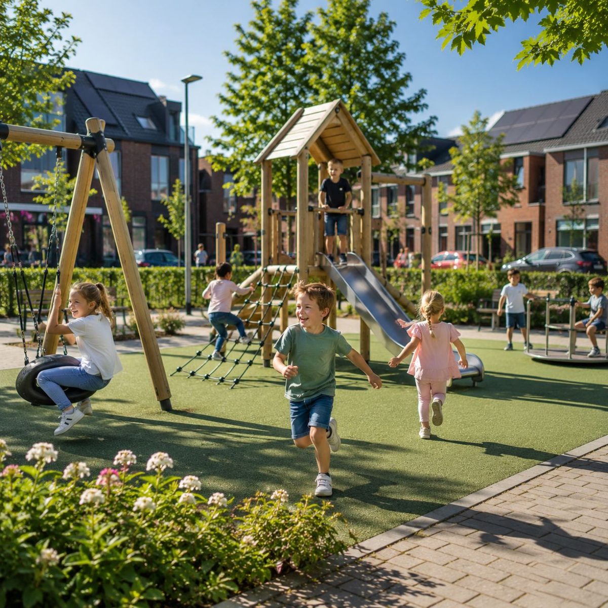 Een fietser in Barendrecht