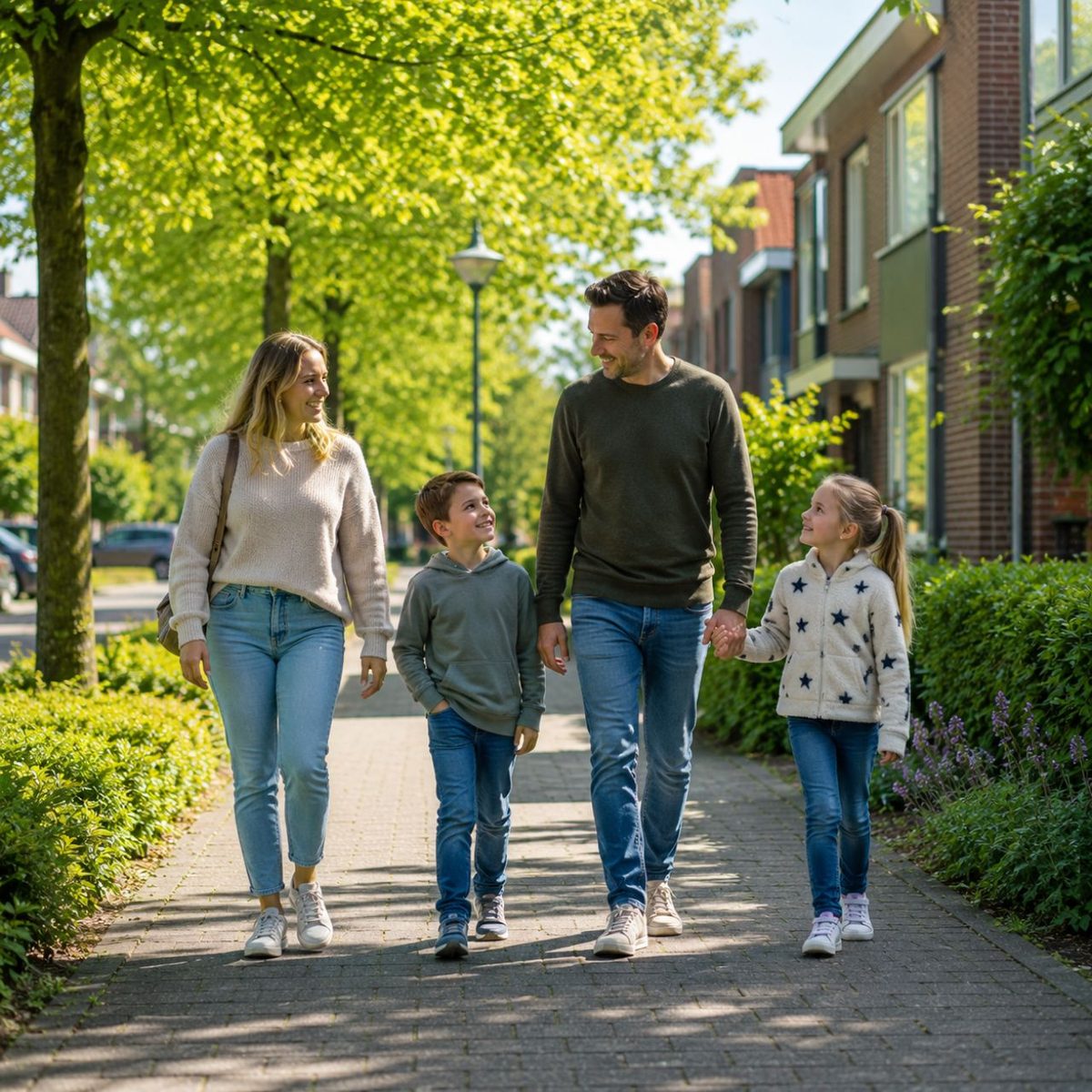 Een gezin in Barendrecht